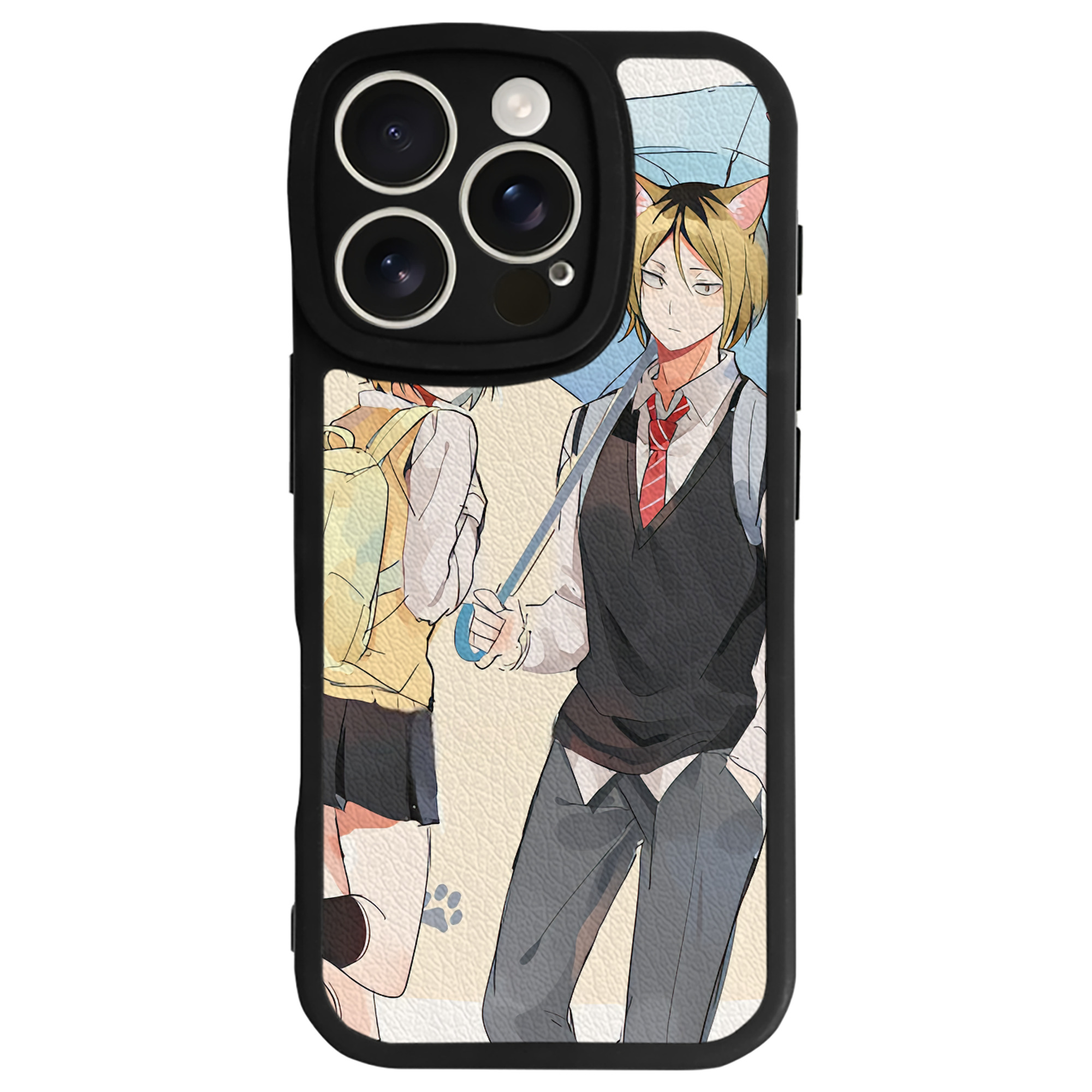 （画像用） ハイキュー!! Haikyu!! 【iPhone 16シリーズ対応】シリコンスマホケース（レザー調） 材質：シリコン